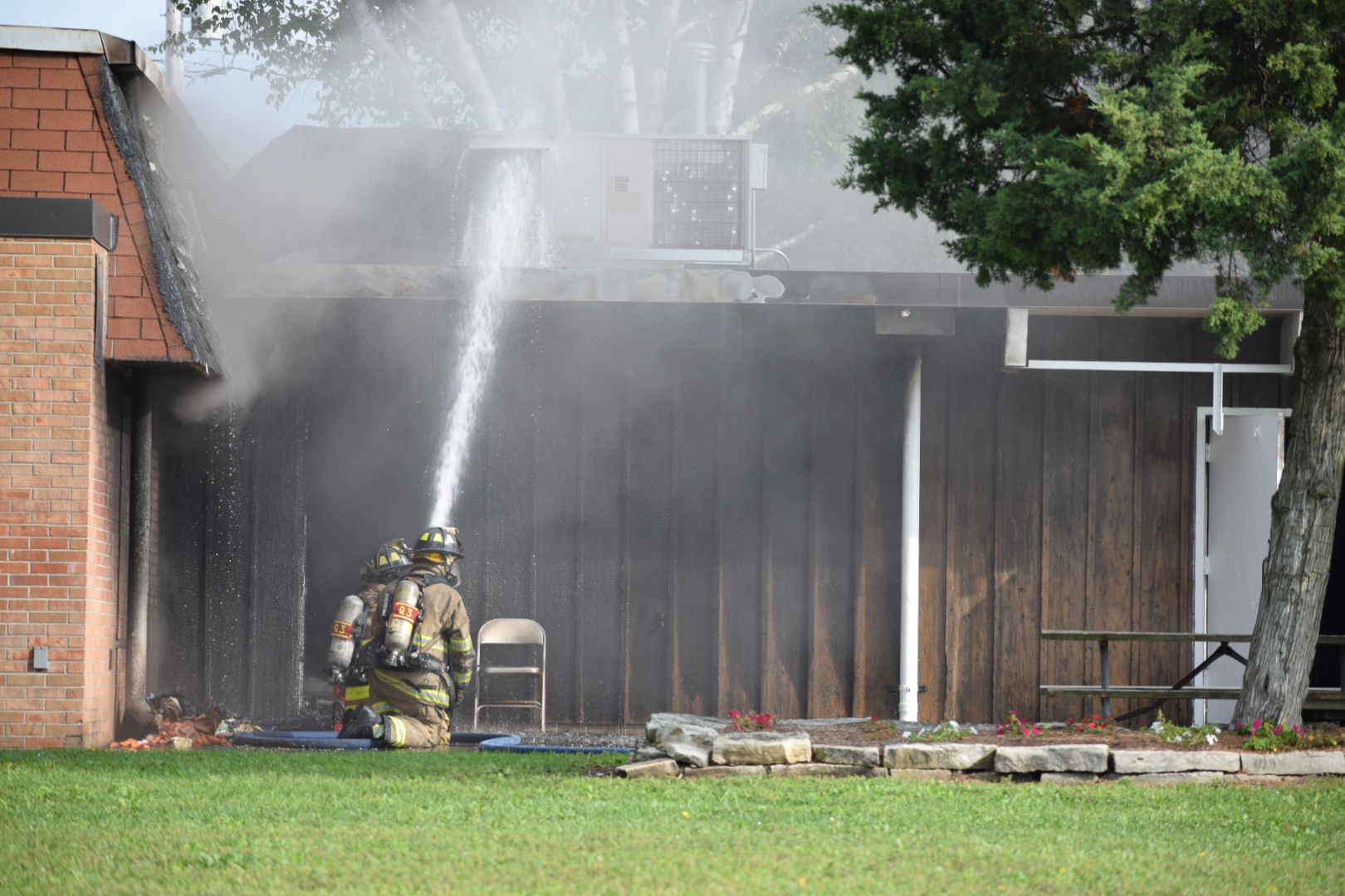 Fire at Lakeview Community Center